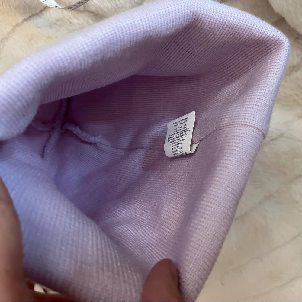 Queer All Year Pastel Pink Purple Knit Soft Girl Pride Spring OSFM Adult Beanie